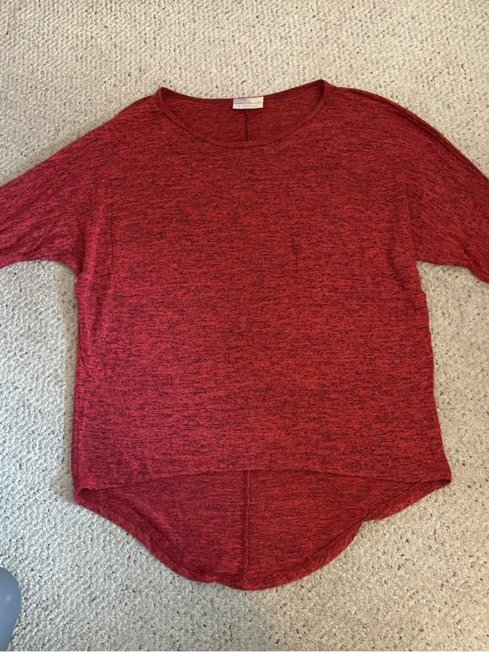Bobbie Brooks Red Marled Crewneck Sweater